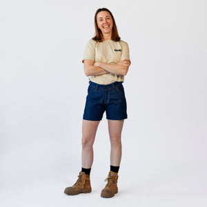 Mid Length Work Shorts - Sharp - DENIM