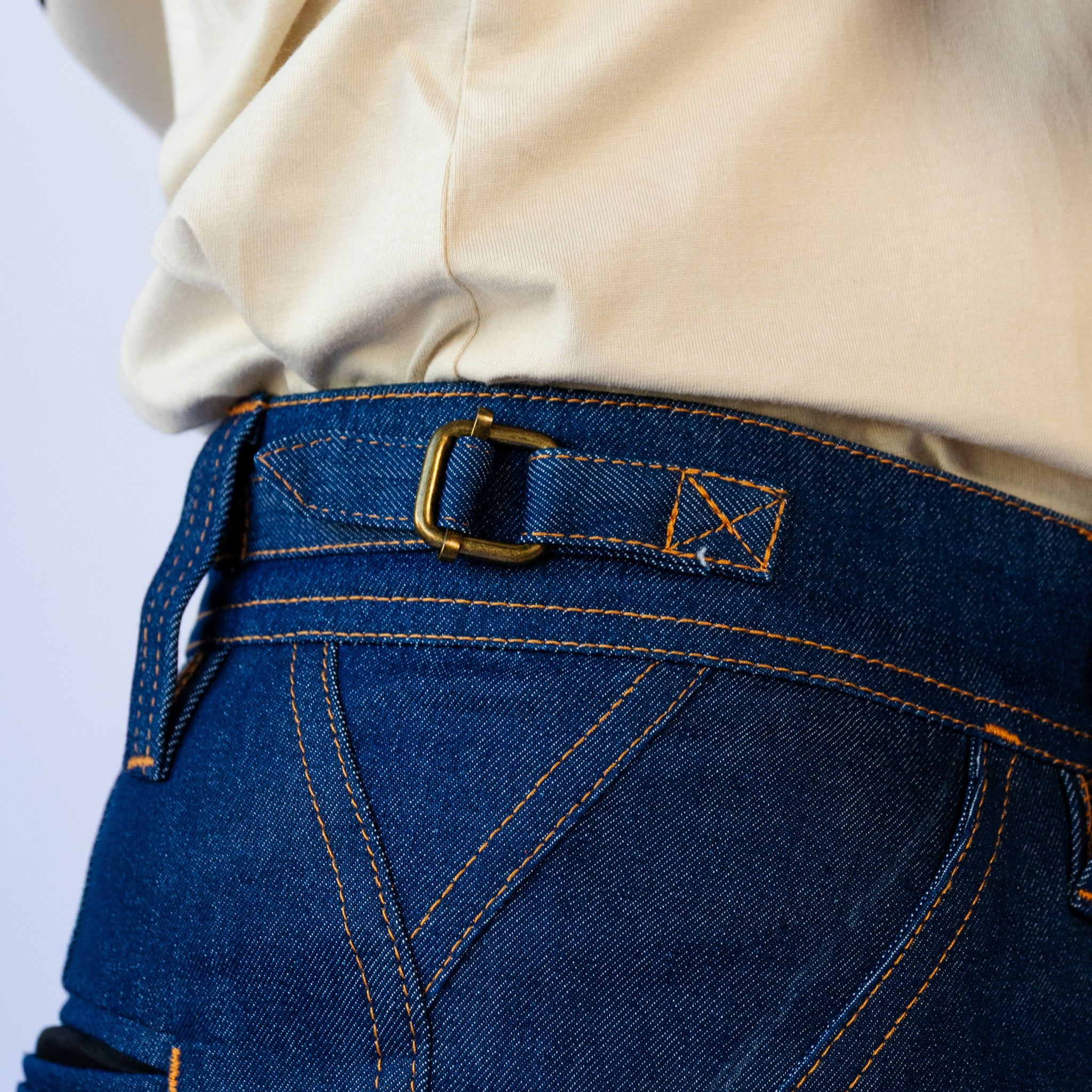 Mid Length Work Shorts - Sharp - DENIM
