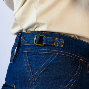 Mid Length Work Shorts - Sharp - DENIM
