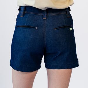 Mid Length Work Shorts - Sharp - DENIM