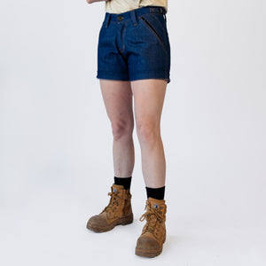 Mid Length Work Shorts - Sharp - DENIM